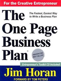 The One Page Business Plan