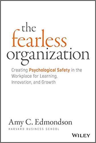 The Fearless Organization book cover