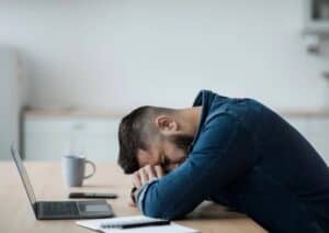 Man with fatigue